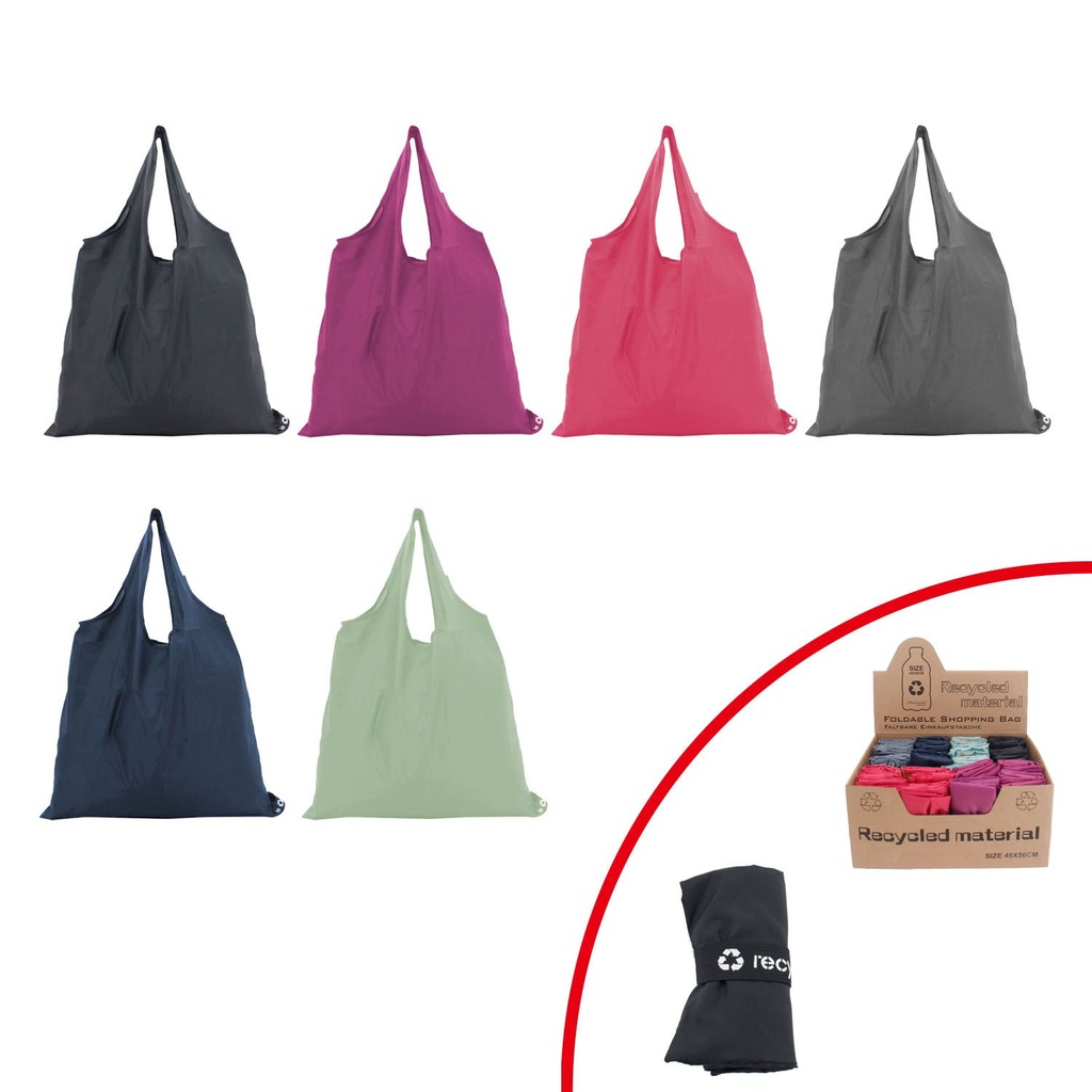[31.00466.98] Recycling Faltbare Shopping Tasche Fashion Farben Edition