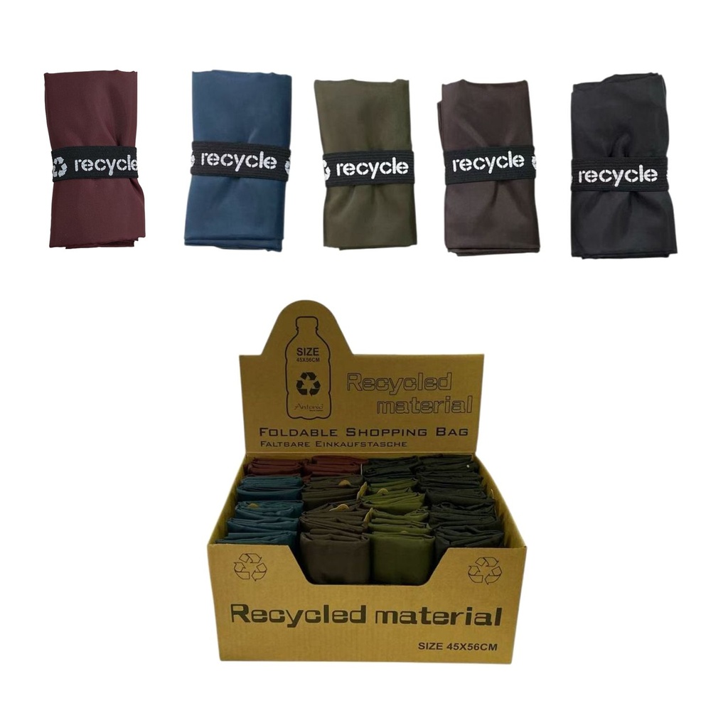 [31.00466.96] Recycling Faltbare Shopping Tasche Mit Piping