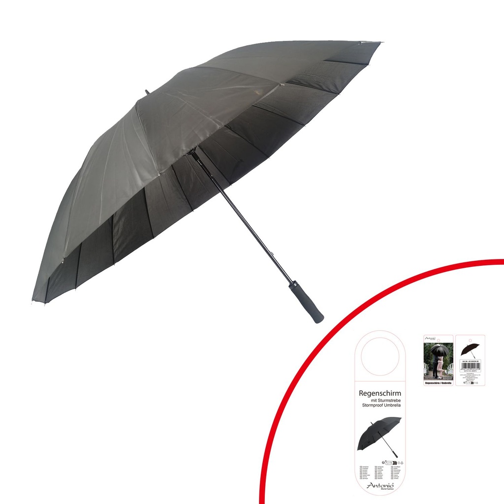 Regenschirm sw gross sturmstrebe
