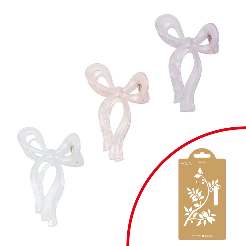 Haarklammer Transparent Style Schleife