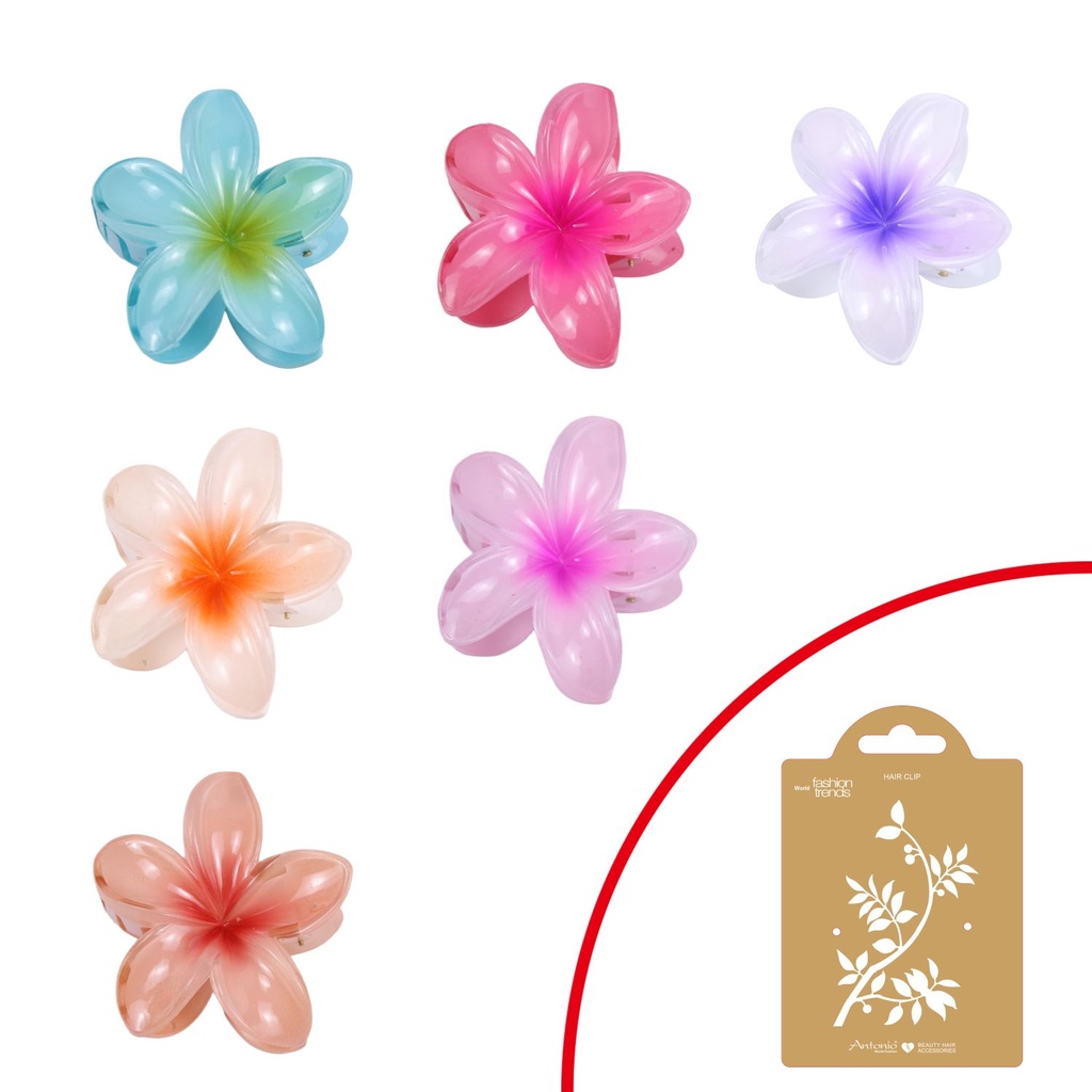 Haarklammer Bunte Tropische Blume