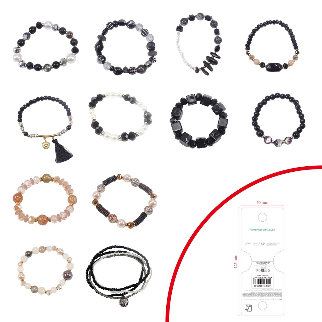 Armband Magic Edelsteine Schwarz