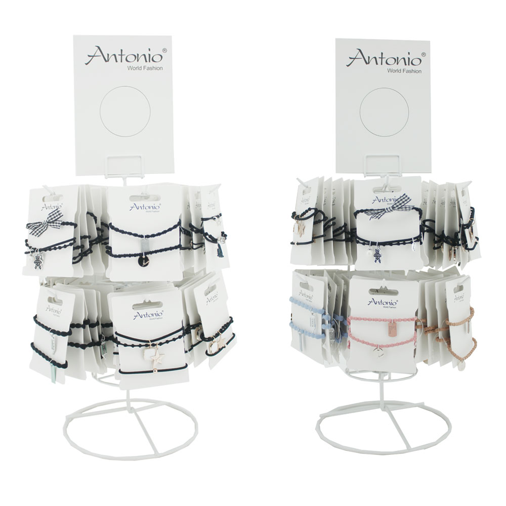 Ständer Armbänder in Leder Optik mit Anhänger