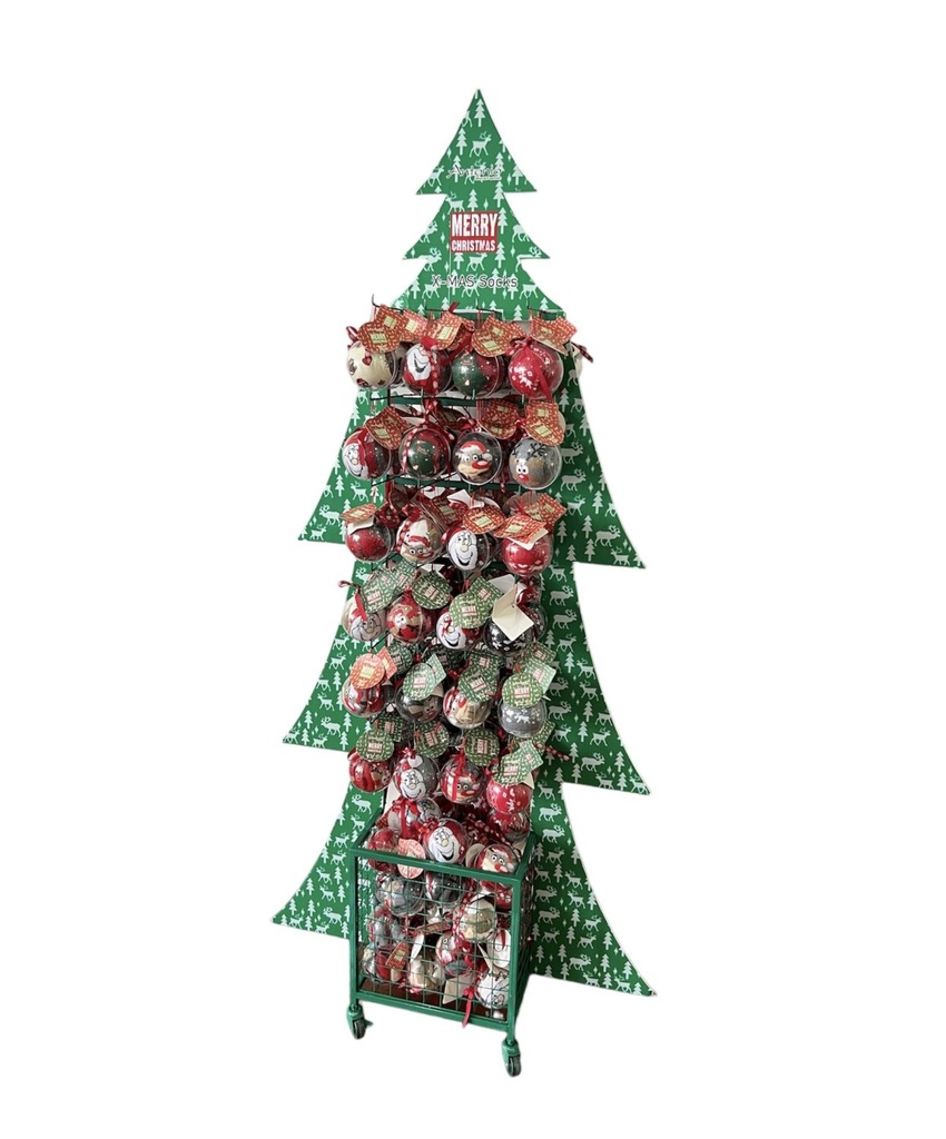 Weihnachts Socken in Kugel Ständer Weihnnachtsbaum