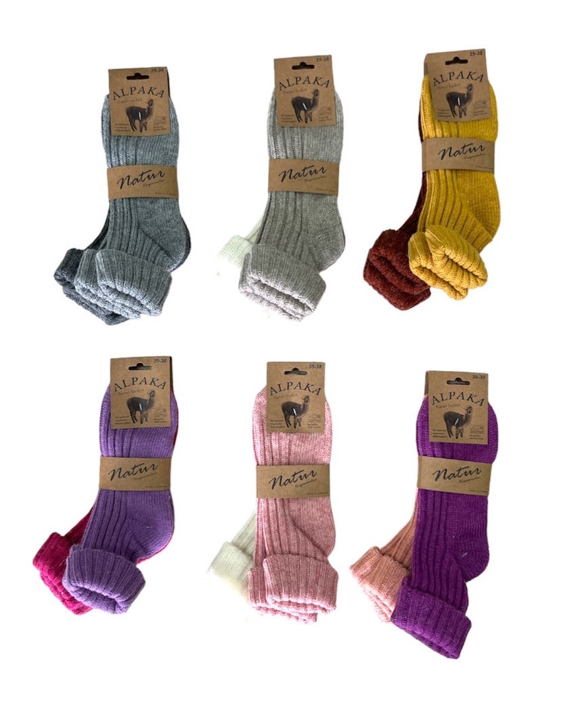 2er Pack Alpaka Socken Mit Umschlag