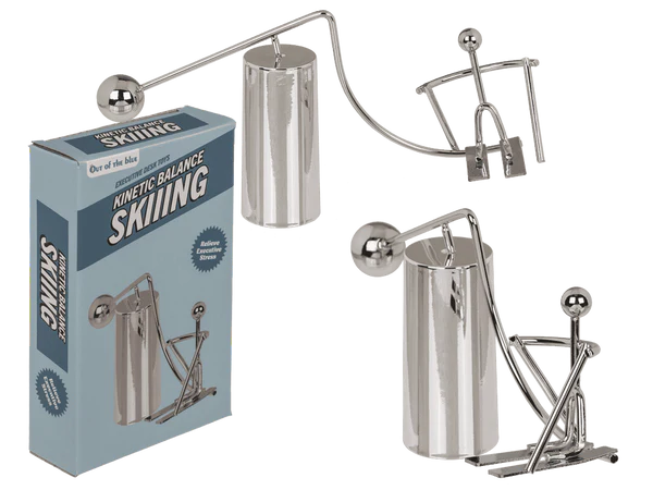 Kinetisches Gleichgewicht, Skifahrer,