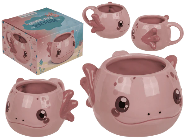 [OOTB-78/8488] Becher, Axolotl, Steingut,