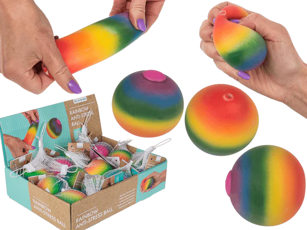 [OOTB-12/0864] Squeeze Antistress-Ball, Regenbogen,