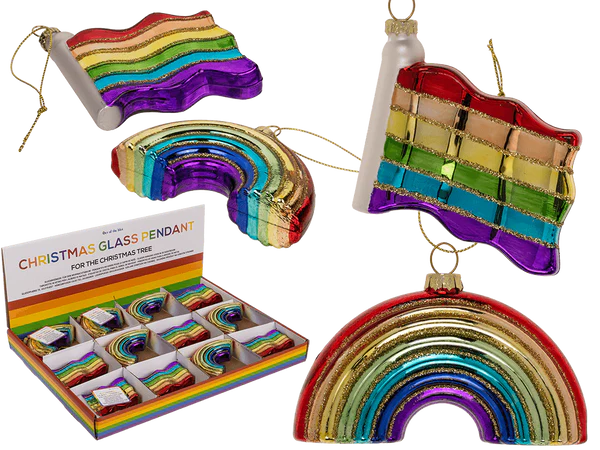 Glasanhänger  für den Weihnachtsbaum, Pride,