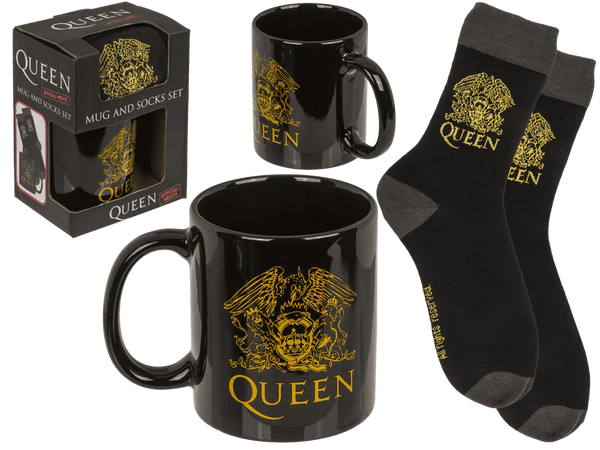 [OOTB-78/8445] Geschenkset, Queen, Becher und Socken,