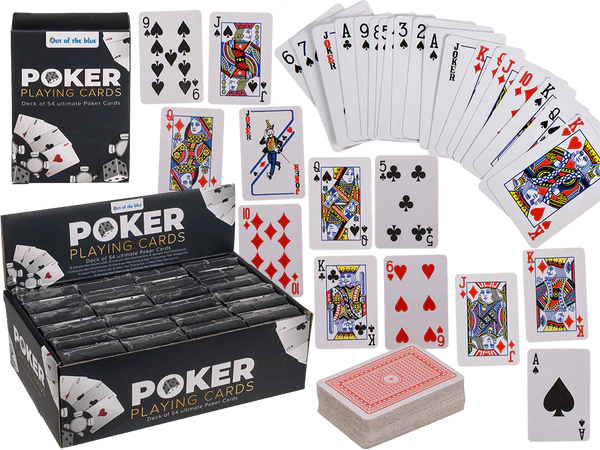[OOTB-76/5621] Mini-Spielkarten, Poker, ca. 6 x 4 cm, 54 Karten