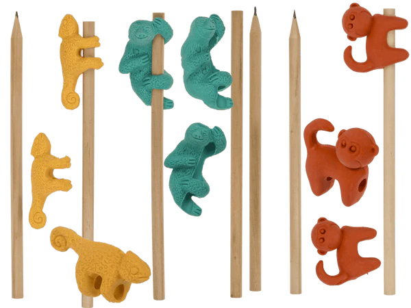 [OOTB-29/2620] Bleistift mit Radiergummi, Kletternde Tiere,