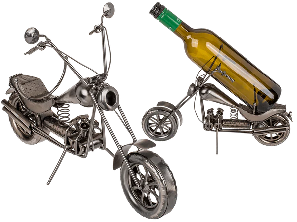 [OOTB-71/3192] Metall-Flaschenhalter, Motorrad II, ca. 32 x 22 cm