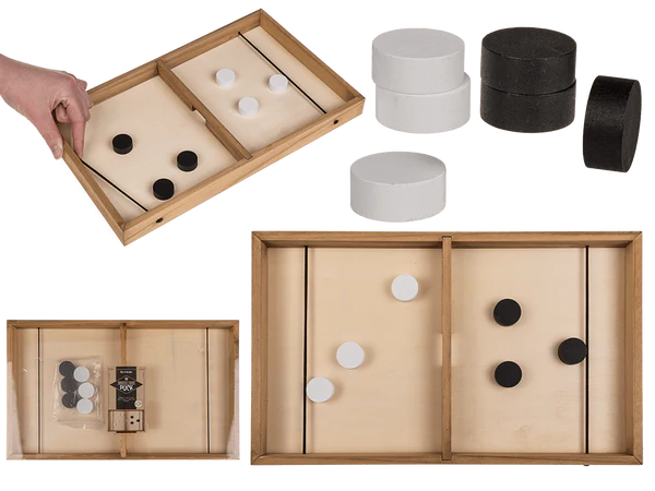 [OOTB-63/2996] Holz-Puckspiel, ca. 35 x 21 cm