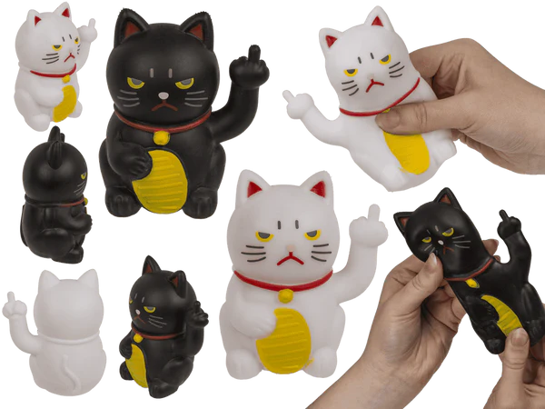 Antistress-Spielzeug, Angry Cat, 7,5 cm,