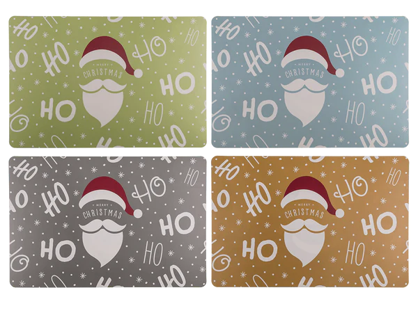 [OOTB-160064] Tischset; HO HO Santa, ca. 43,5 x 28,5 cm,