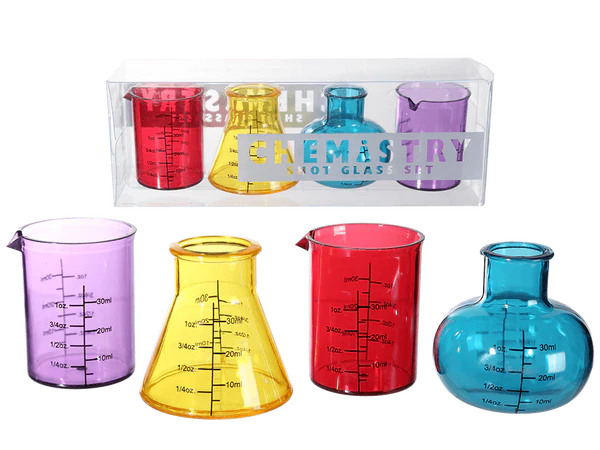 [OOTB-93/2083] Shooter-Gläser, Chemistry, für ca. 50 ml,