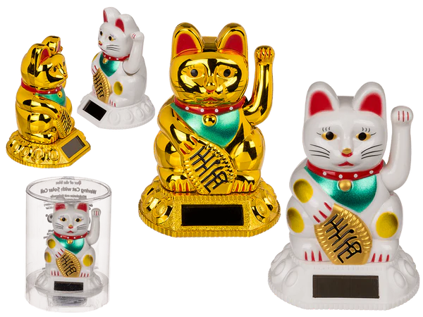 [OOTB-57/9731] Winkekatze, mit Solarzelle, ca. 8 cm,