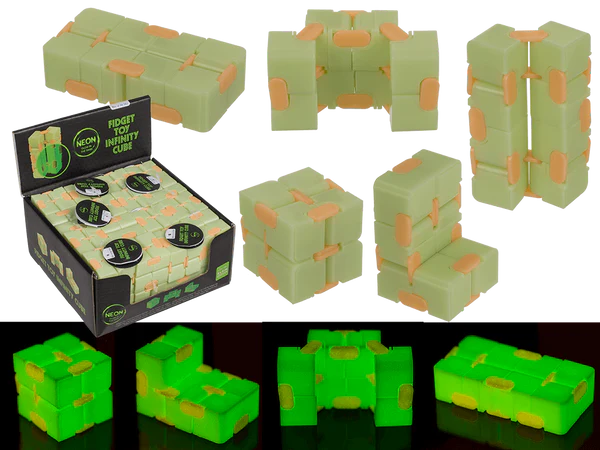 Fidget Toy, Infinity Cube, Glow in the Dark,