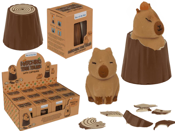 Wachsender Baumstamm, Capybara,
