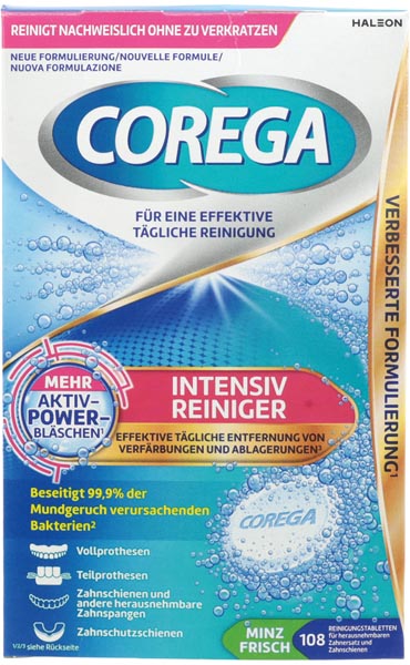 Corega Gebissreiniger Tabs Intensiv 108er