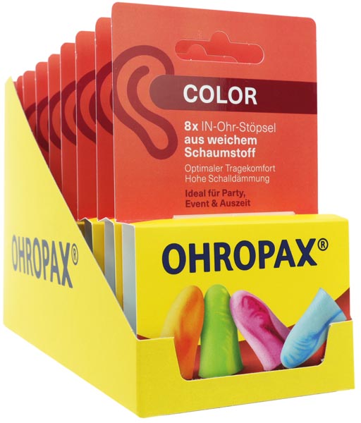 Ohropax Ohrstöpsel Color 8 Stück