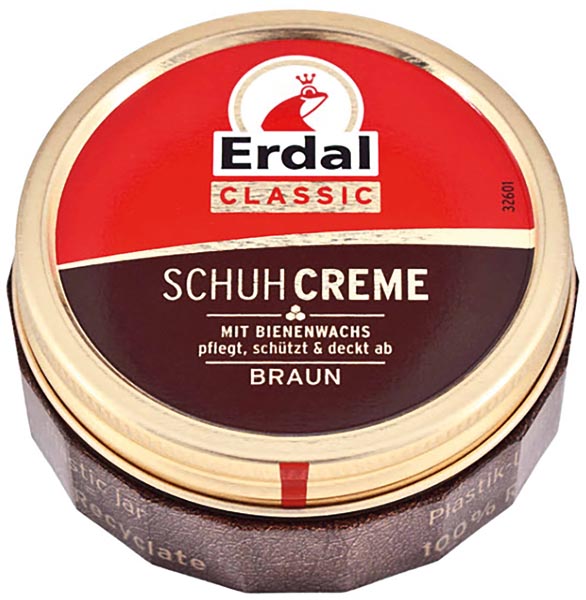 ERDAL Schuhcreme Dose 75ml Braun