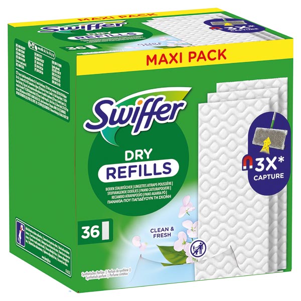 Swiffer Trocken Wischtücher Nachfüllpackung 36er