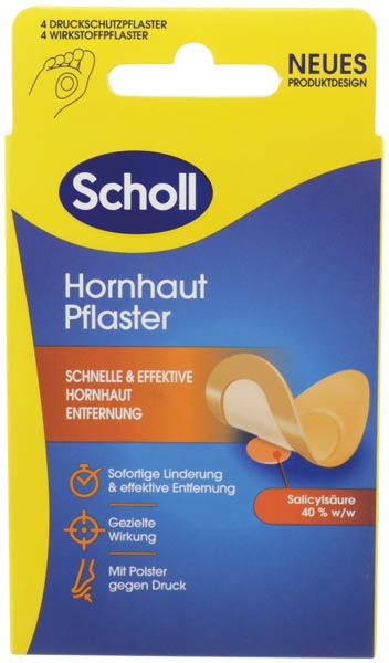 Scholl Hornhautentferner Pflaster 4St.