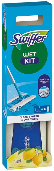 Swiffer Boden Starterset Blue  Stab + 6 Tücher