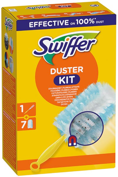 Swiffer Staubmagnet Starterset (Griff + 7 Tücher)