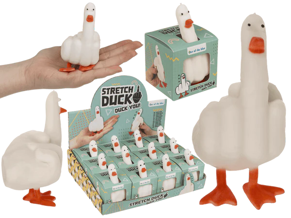 Stretch Ente,  Duck you !, mit Sandfüllung,
