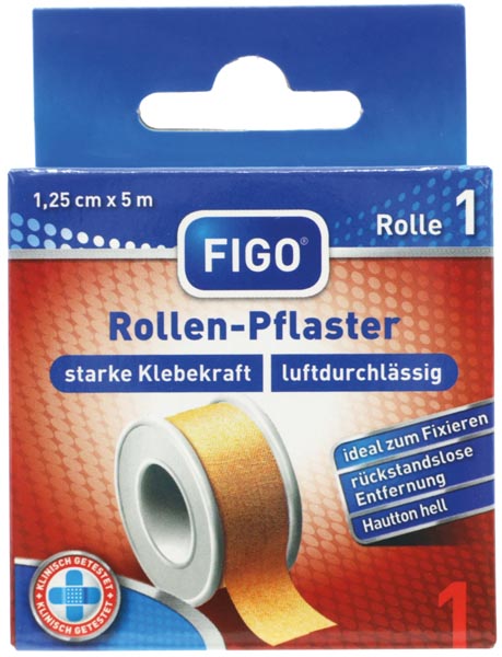 Wundpflaster 1,25cmx5m hautfarben hygienisch