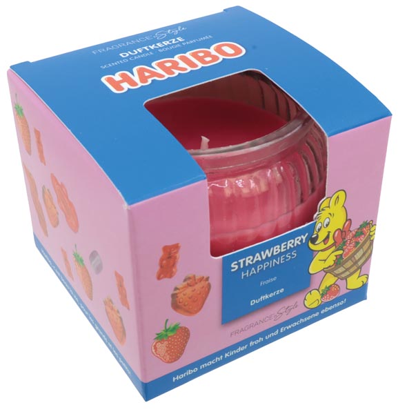 Duftkerze Haribo 85g Strawberry Happiness