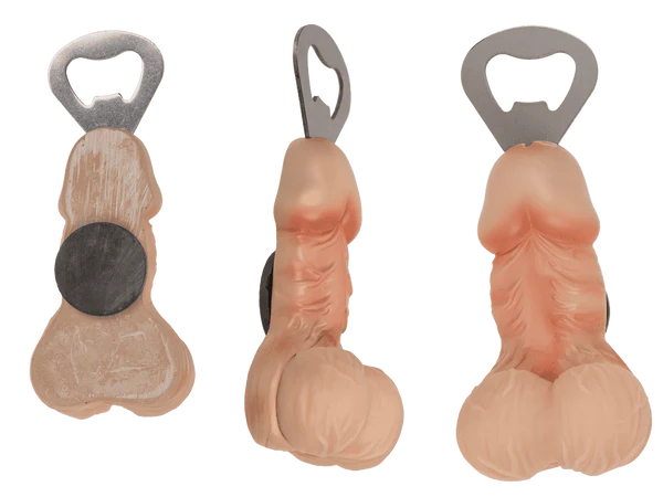 [OOTB-78/5153] Flaschenöffner mit Magnet, Penis, Squeeze Balls,