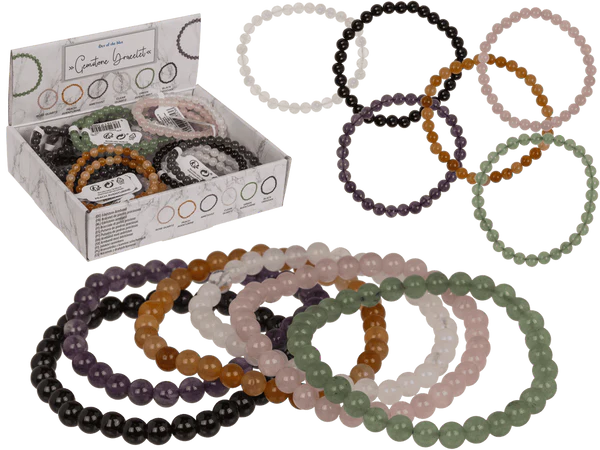 Perlenarmband aus Edelsteinen, mit 32 Perlen,