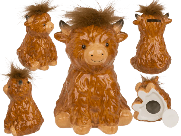 Spardose, Highland Cow,