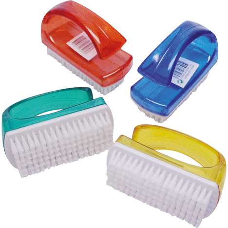 [WERM-65060] Handwaschbürste, offener Bügel, Trendfarben 9x6cm