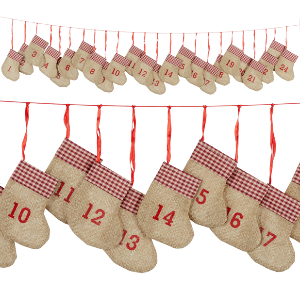 [CEP-73117] Adventskalender Socken Karo, 180cm 