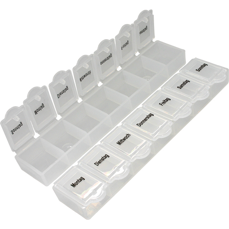 [WERM-62083] Pillen-/ Tablettenbox für 7 Tage 15 x 3 x 2cm