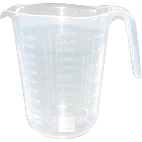 [WERM-62691] Messbecher 1 Liter transparent 16 x 13cm