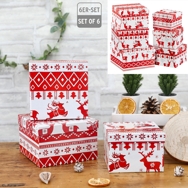 [CEP-26048] Boxenset "Nordic Xmas", quadratisch, 6er Set