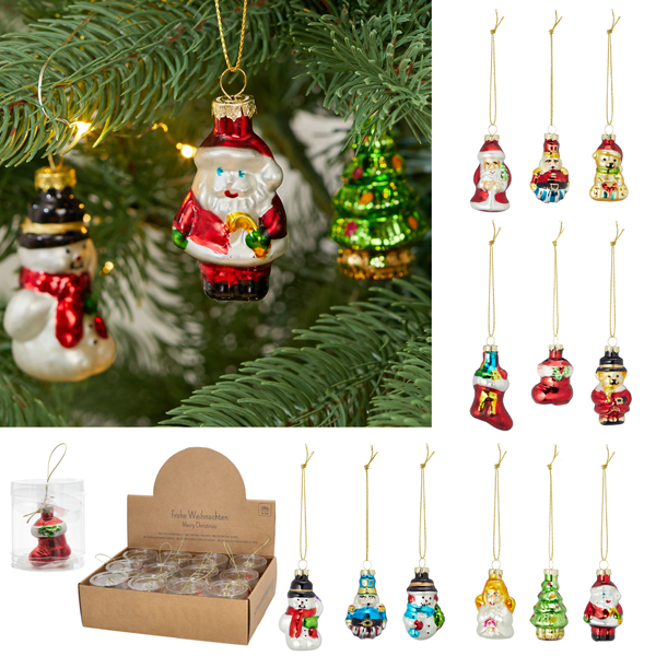 [CEP-29036] Christbaumschmuck "Xmas", kl., ca. 5 cm, 12/s