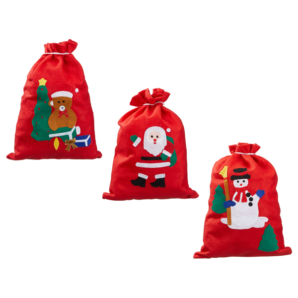 [CEP-90926] Geschenksack "Xmas", 3/s, gr., ca. 30x40 cm