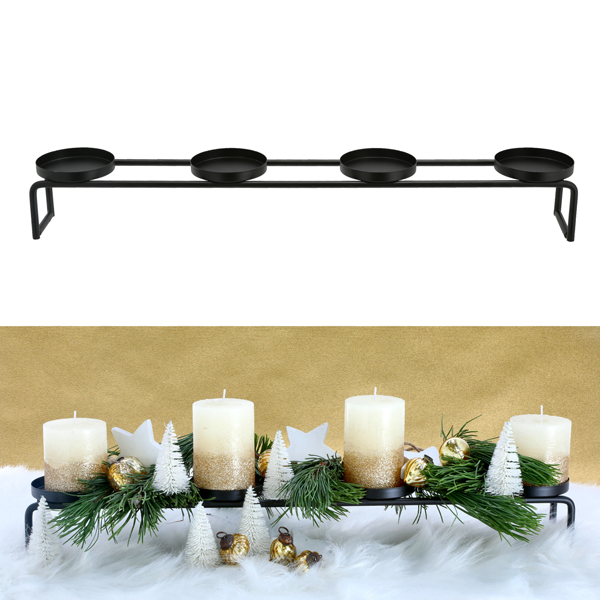 [CEP-45547] Adventsleuchter DIY, schwarz, ca. 60cmL