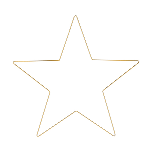 Stern zum Hängen DIY, gold, L, ca.57cmD