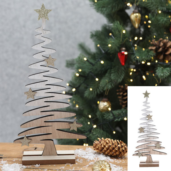 [CEP-54342] Deko Holz Spiralbaum, L, ca.30cmH