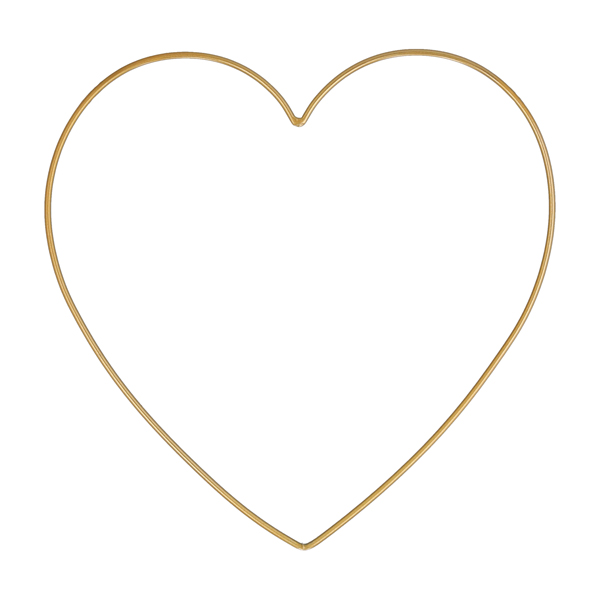 [CEP-45125] Herz zum Hängen DIY, gold, S, ca.27x26cm
