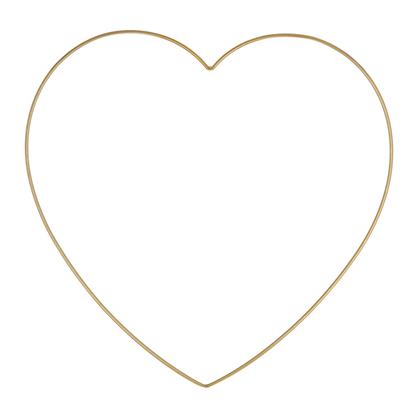 [CEP-45127] Herz zum Hängen DIY, gold, L, ca.50x48cm
