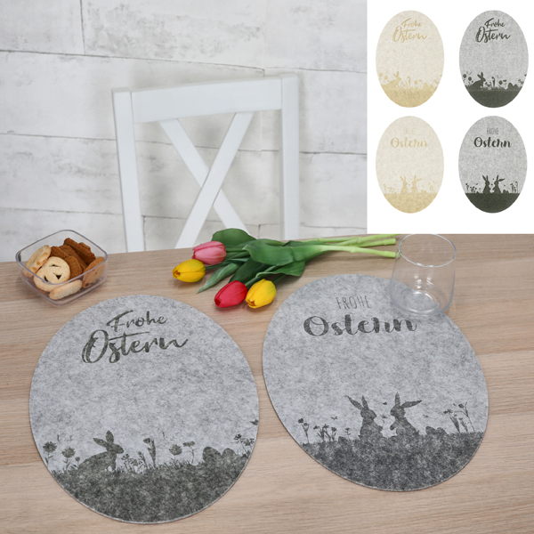[CEP-68331] Tischset Filz Osterei meliert 28x40cm 4/s 